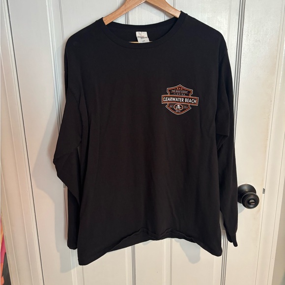 Hanes Other - Clearwater Beach long sleeve tee (harley-davidson look)